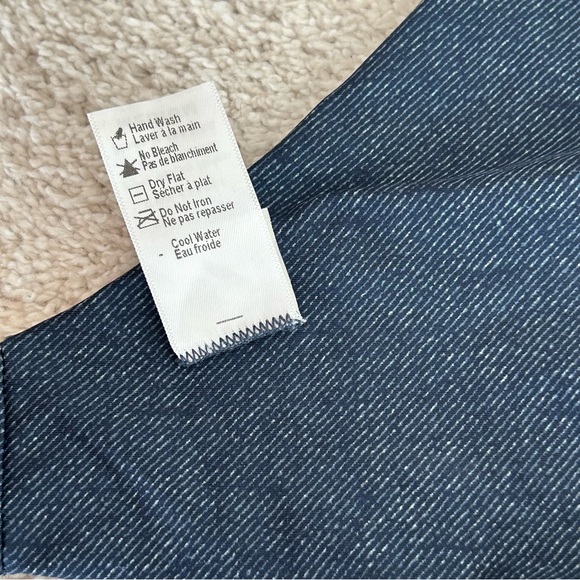 L*SPACE Denim Look Halter Bikini Top - Picture 8 of 13